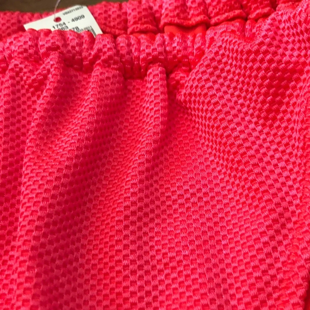 aerie Neon Coral Textured Bikini Bottom